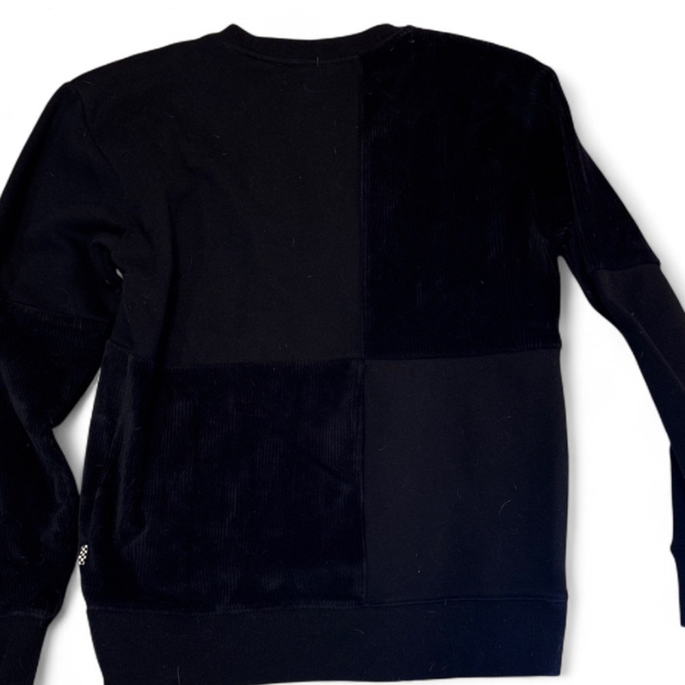 Vans Black Patchwork Fleece Crewneck Sweatshirt – XS - Picture 6 of 6